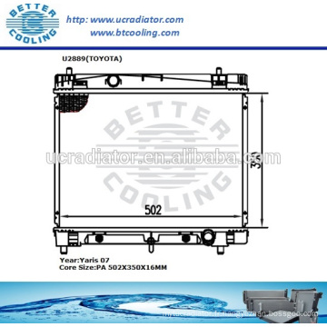 Radiateur pour Toyota Yaris 07 OEM: 1640021270